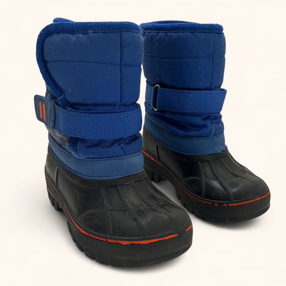 Toddler Boy 7.5C Lily & Dan 7/8 Canvas Waterproof Rubber Sole Winter Boots